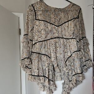 MISS ME Floral Ruffle Women's Top